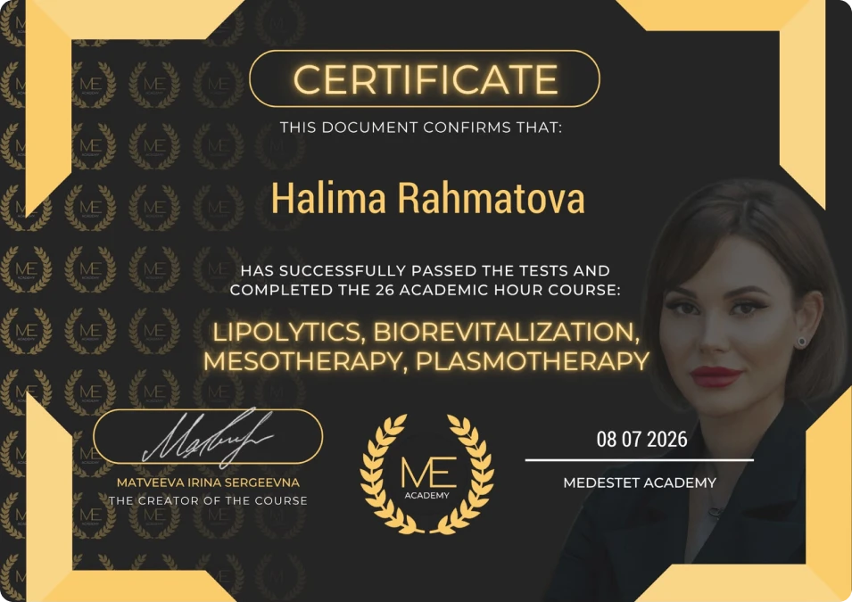 Doc Halima_ Ästhetische Medizin in München clay Zertifikat (4)